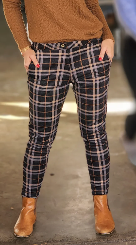 Rachel Checkered Trousers