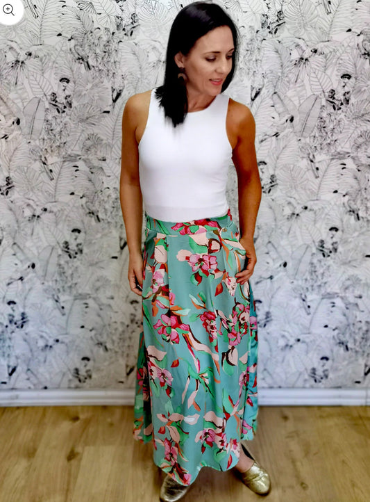 Cara Silk Skirt