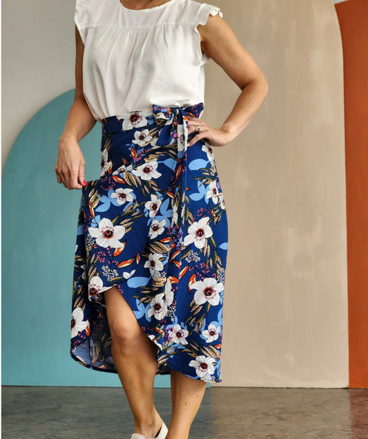 Floral Wrap Skirt