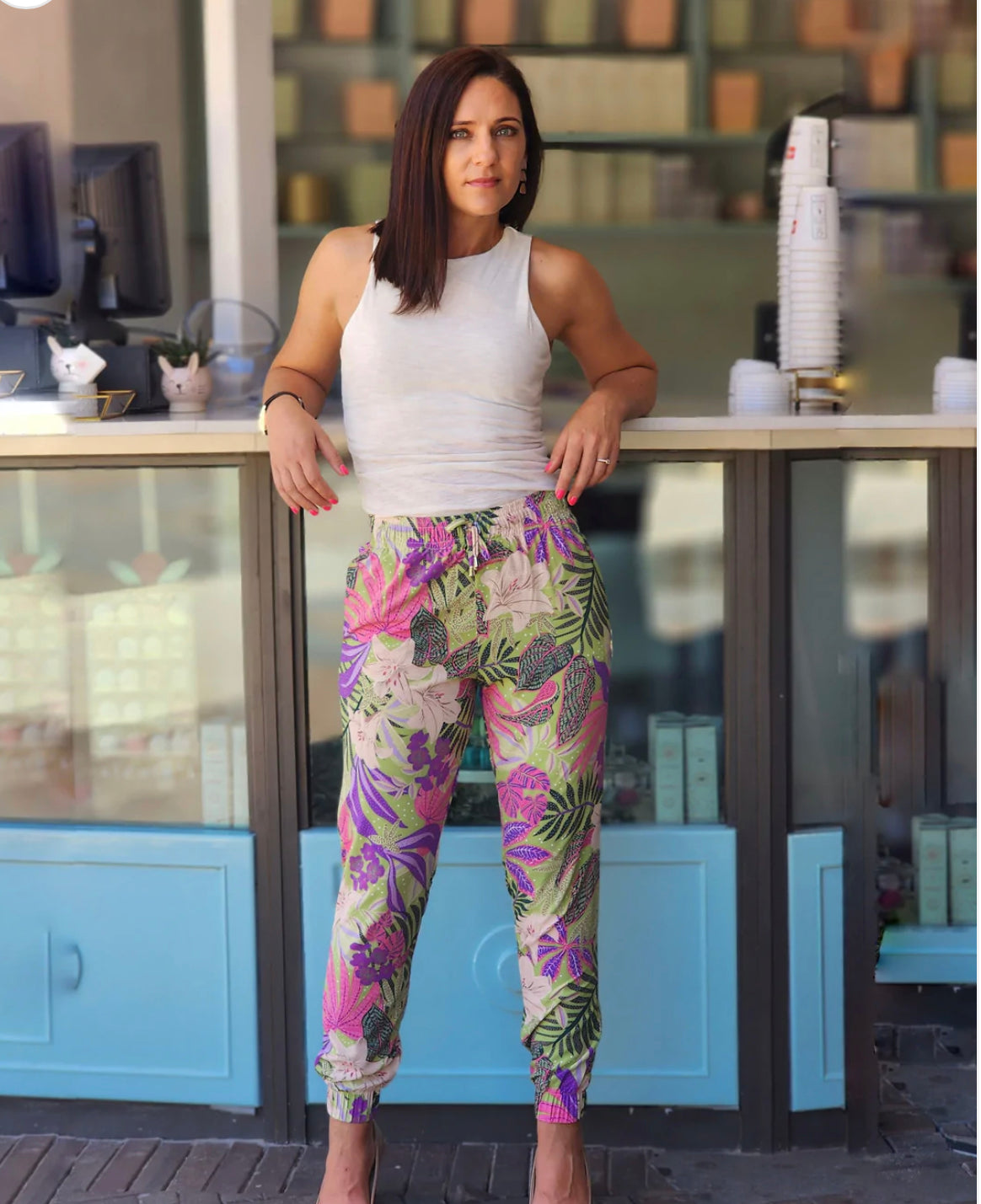 Isla Floral Joggers