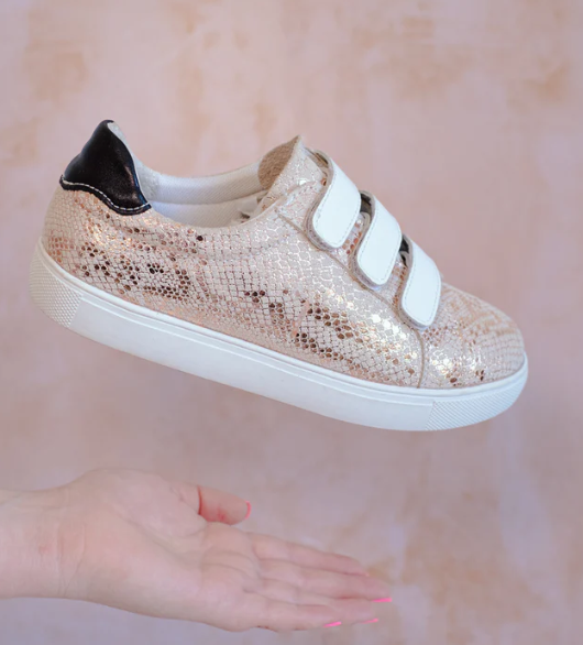 Julz • Genuine Leather Nancy • Sneakers in Rose Gold